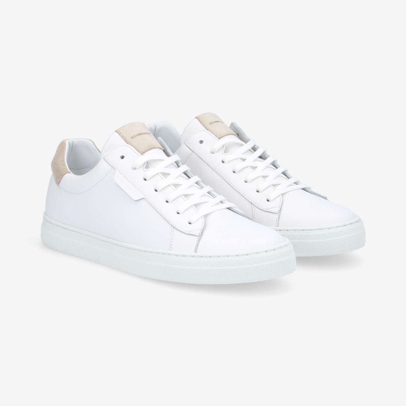 SPARK CLAY M - NAPPA/SUEDE - WHITE/GREIGE